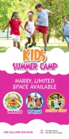 Kids Summer Camp Rollup Rul-op banner 3' × 6' template