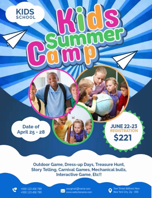 Effective Example Ad Camp Kids Summer Camp Video Ads Template | PosterMyWall