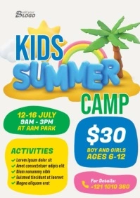 KIDS SUMMER A4 template
