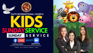 kids sunday service Blog Header template