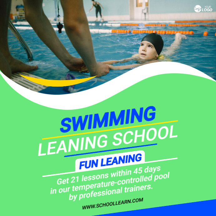 Kids Swimming School Template | PosterMyWall