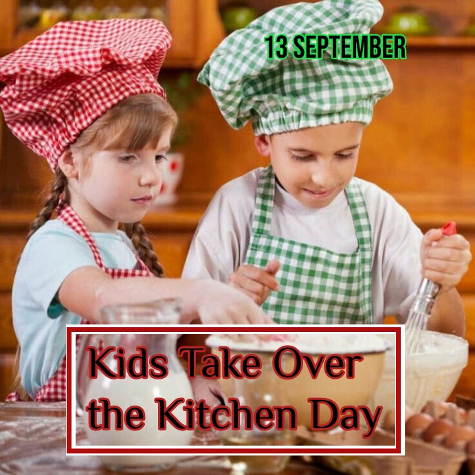 Copy of Kids take over the kitchen instagram post | PosterMyWall