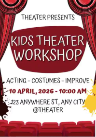 Kids Theater Workshop A4 template