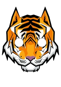 Kids Tiger Mask Printable Children Hallowen A4 template