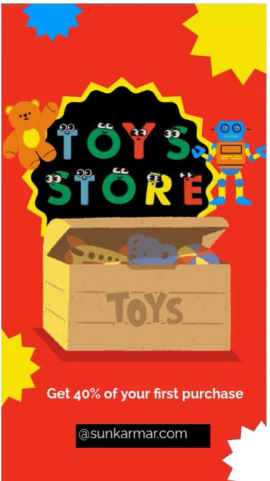 Kids toy Reel Instagram template