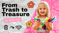 Kids trash project YouTube Thumbnail template