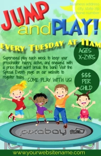 Kids Weekly Gym Event Tabloid template