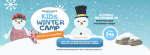 Kids Winter Camp Facebook Cover template