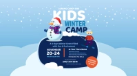 Kids Winter Camp Twitter Post template
