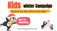 Kids winters pretty❤ program 2026 Digital na Display (16:9) template