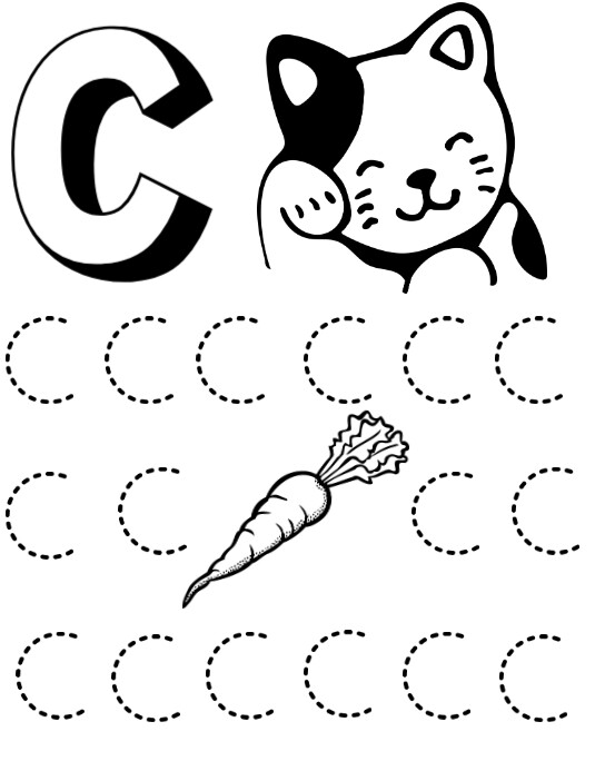 Letter C Tracing Worksheets