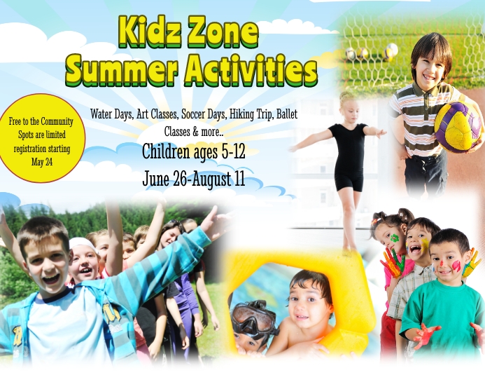 Kidz Zone Summer Activities Flyer Template | PosterMyWall