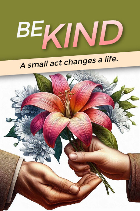 Kind Reference Kind Template | PosterMyWall