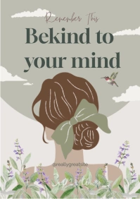 Kind poster A1 template