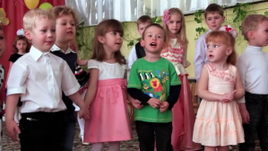 Kindergarten childrens at teacher house video Miniatura di YouTube template