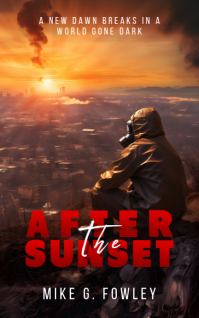 Modern Sunset Apocalypse Thriller Kindle Book Cover template