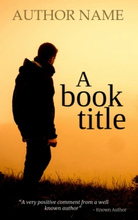 Kindle book cover art design template Sampul Kindle/Buku