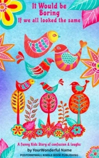 Kindle Kids Multicultural Funny Book Cover Kindle/Book Covers template