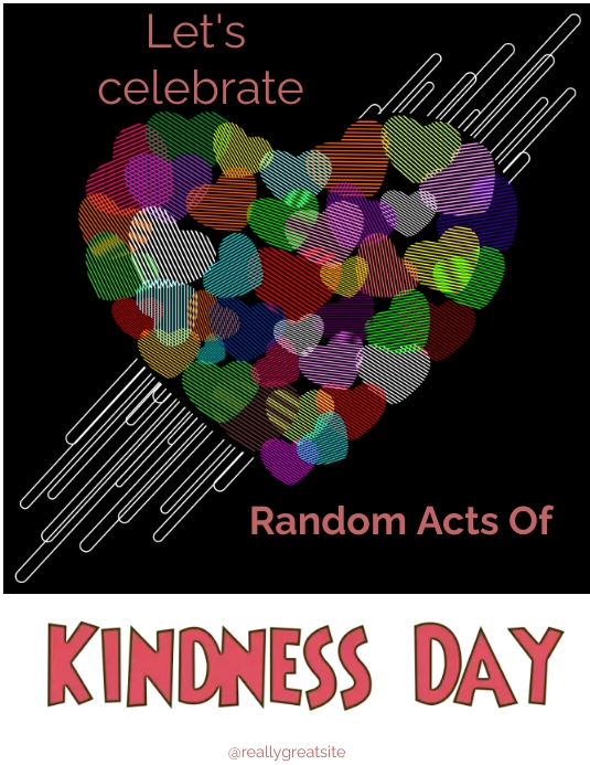 Kind July kindness day poster and flyer Template | PosterMyWall