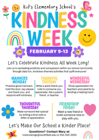 kindness-week-school-pto-flyer-template A4