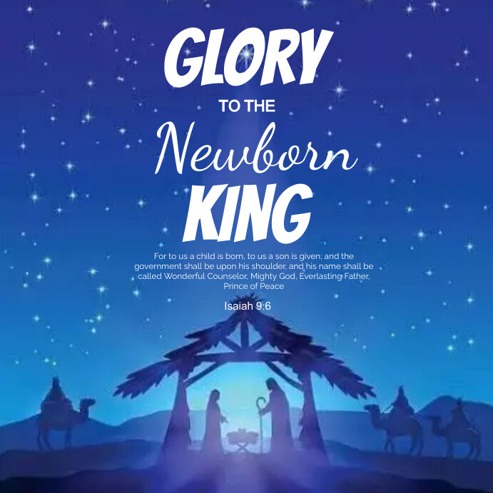 Messiah Template King, The Messiah is born Template | PosterMyWall