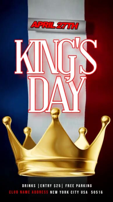 King's Day Event Instagram Story template