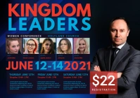 Kingdom Leaders Church Flyer A4 template
