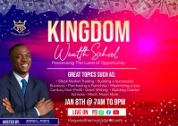 KINGDOM WEALTH SCHOOL FLYER Postcard template