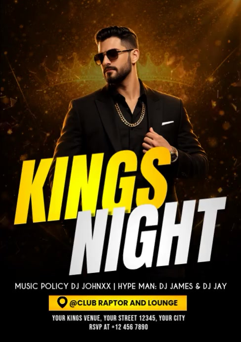 Kings Night Party Template | PosterMyWall