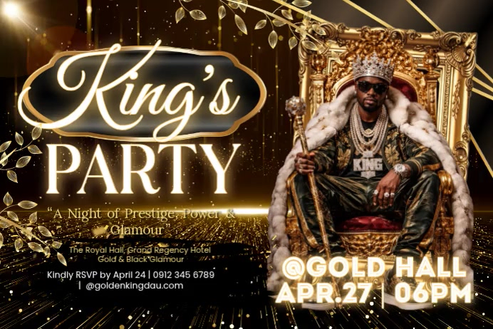 Kings Party Template | PosterMyWall