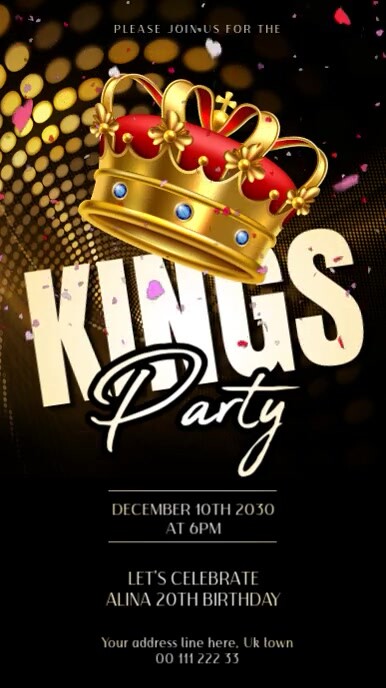 Kings Party Template Instagram 快拍