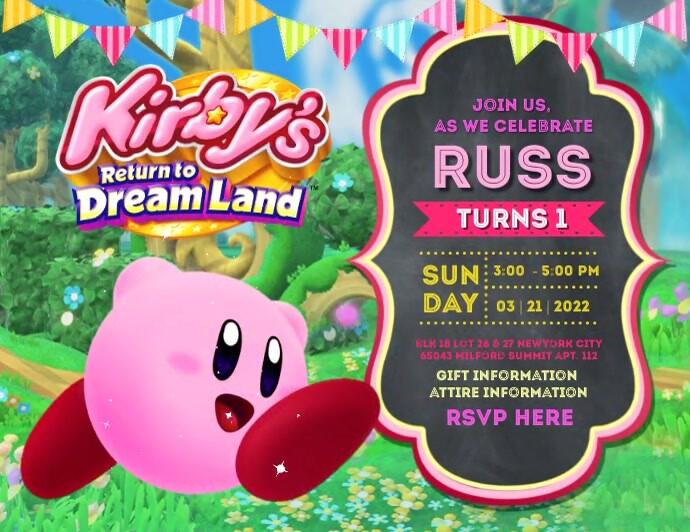 Kirby Flyer (US Letter) template