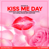 Kiss Me Day โพสต์บน Instagram template