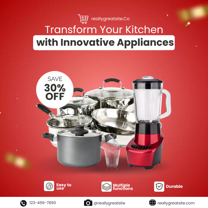 KITCHEN APPLIANCE SALE Wpis na Instagrama template