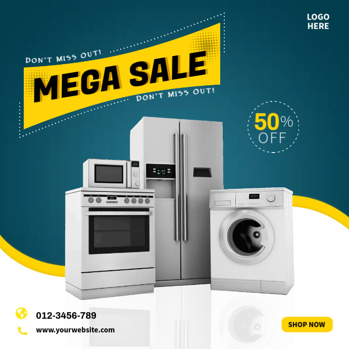 Kitchen Appliances Template PosterMyWall