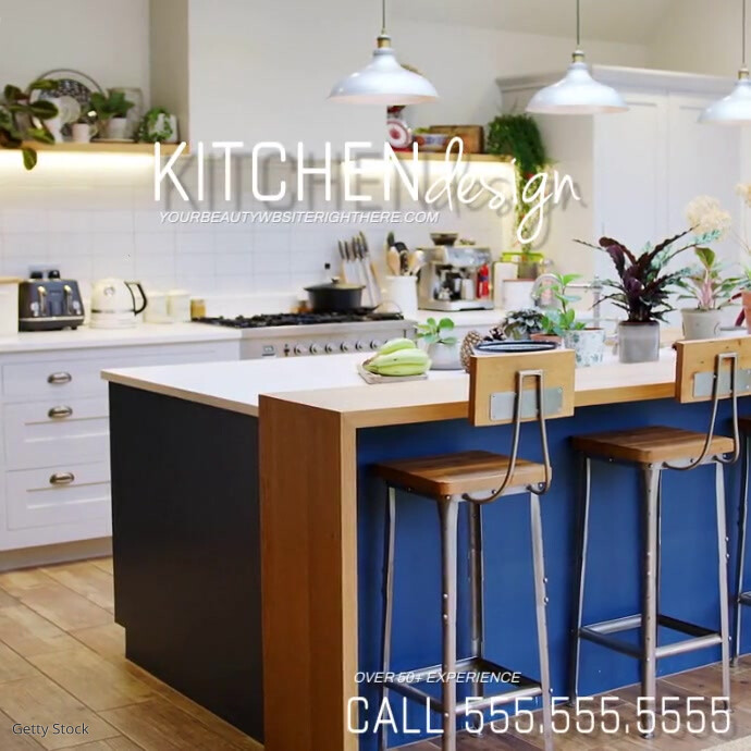 Advertising Kitchen Design Kitchen Cabinet Design Video Design Ad Template | PosterMyWall