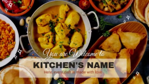 Kitchen/Canteen Digital Display (16:9) template