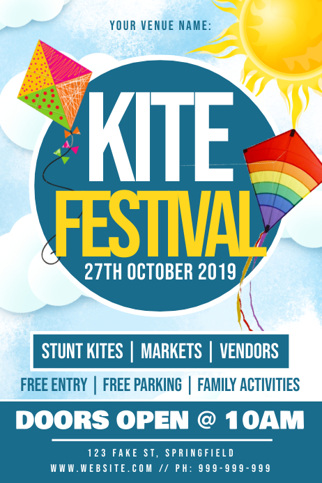 Kite Festival Poster Template Postermywall