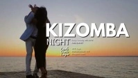 Kizomba night latin bachata salsa fiesta ad Facebook Cover Video (16:9) template