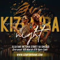 Kizomba night template Publicación de Instagram