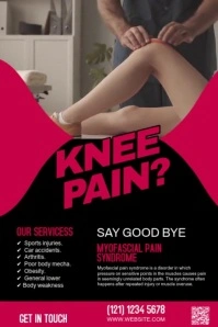 Knee Injury Health flyer (1) Tumblr-grafik template