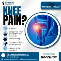 knee pain ads Publicación de Instagram template