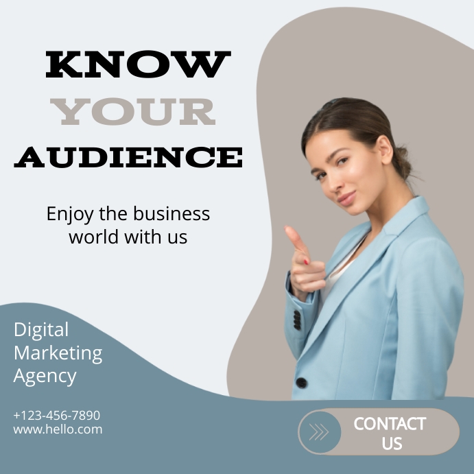 Know Your Audience Template | PosterMyWall