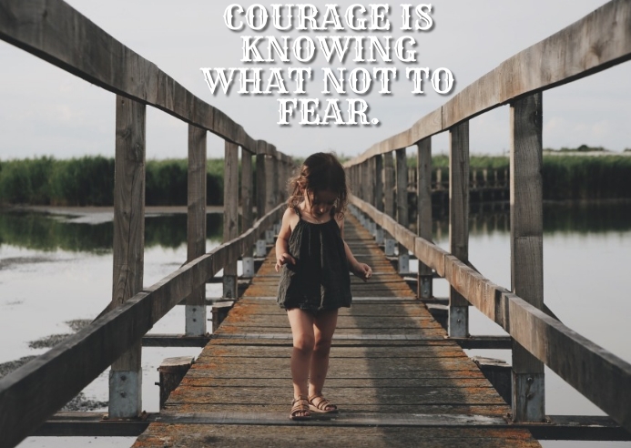 KNOWING AND FEAR QUOTE TEMPLATE A6