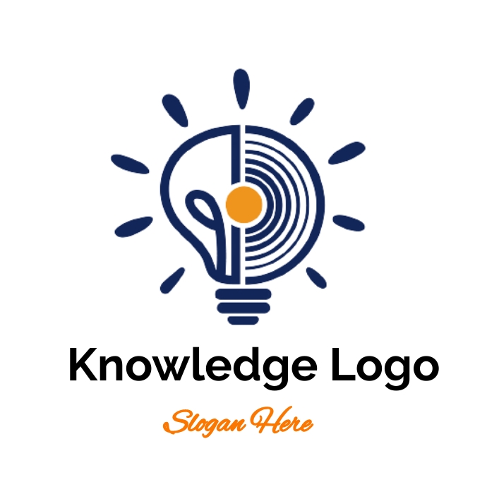 Knowledge logo, torch logo, education logo Logotyp template