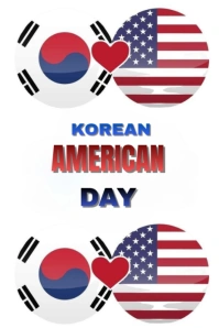 Korean American day Gráfico de Pinterest template