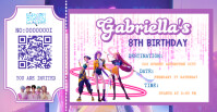 KPOP Demon Hunter Ticket Birthday Invitation Facebook Event Cover template