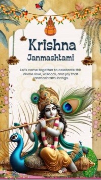 Krishna Janmashtami Instagram Story template