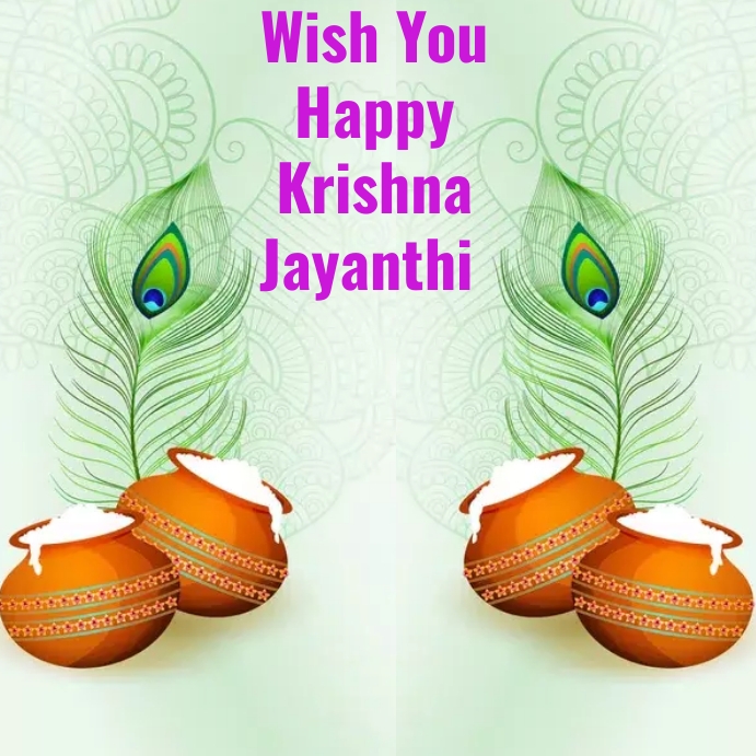 Krishna Jayanthi templates announcements Instagram-Beitrag