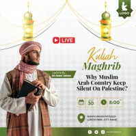 Kuliah Maghrib Mosque Template Instagram Post